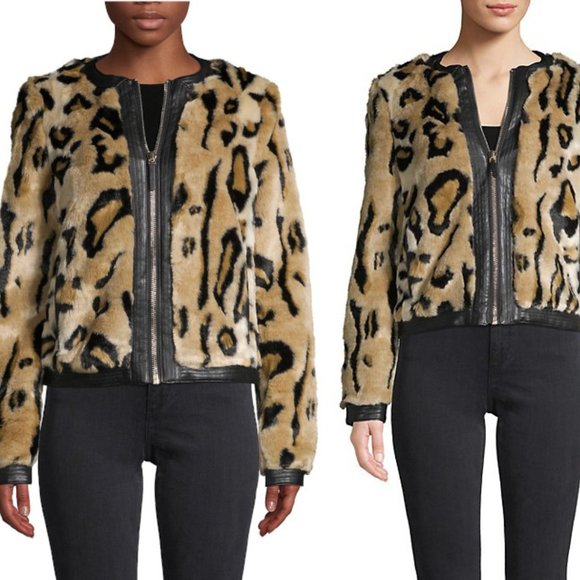 KARL LAGERFELD PARIS Leopard Bomber Jacket | Perfect fall jacket - Picture 3 of 12